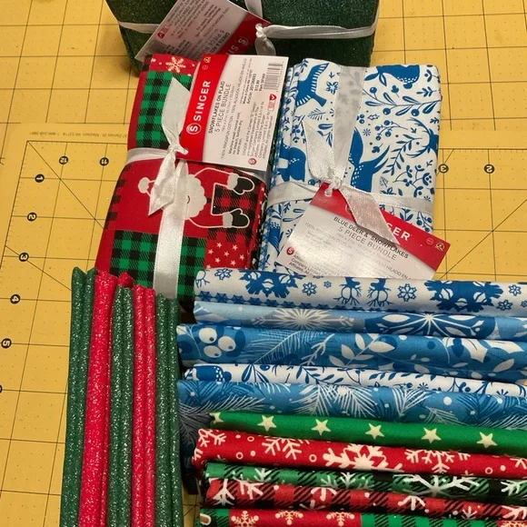 30 Pieces Christmas Cotton Fabric Bundles 18 x 22 Inch Quilting Fabric Sewing - Picture 4 of 4